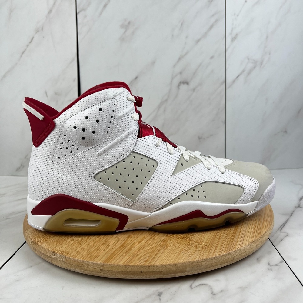 2017 Nike Air Jordan 6 Retro Alternate Mens Size 12.5 White Sneakers 384664-113